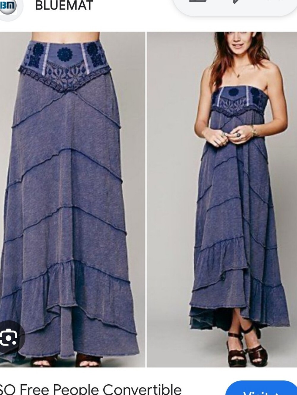 Free People Convertible Belly Dancer Skirt